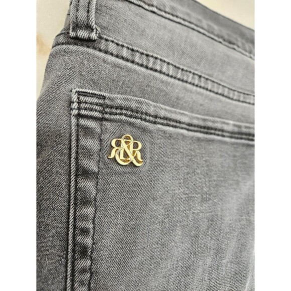 Rock & Republic Skinny Berlin Jeans Meter Black Chain Cotton Blend Size 12 - Picture 11 of 11